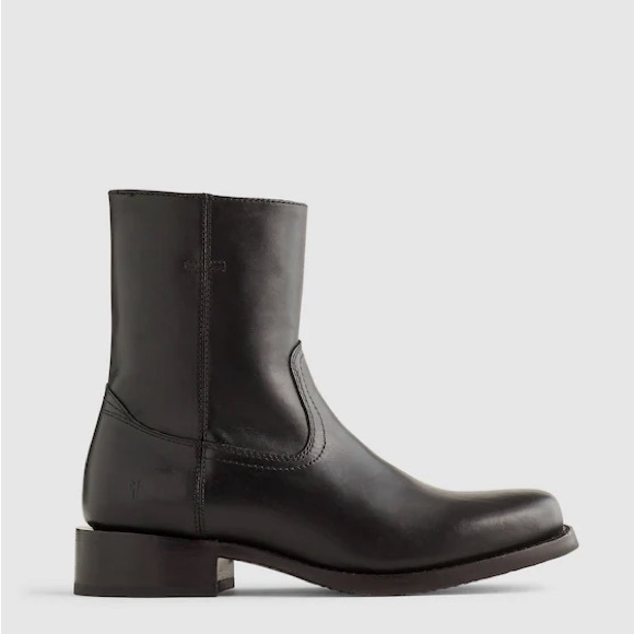 Frye Campus Inside Zip Boots in Black Size 10 B NWOB $375 NY984